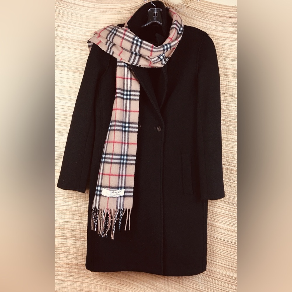 Rong Jia Cashmere Wrap, 100% Mongolian Cashmere Plaid Wrap/Scarf